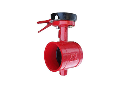 手柄沟槽信号蝶阀